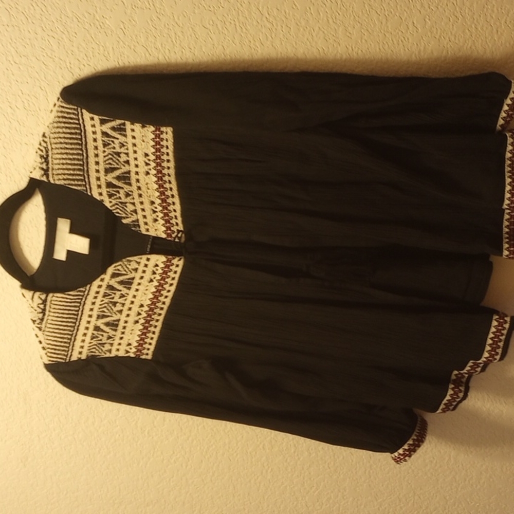 *sold* Cute cropped H & M crepe jacket with tassel tie